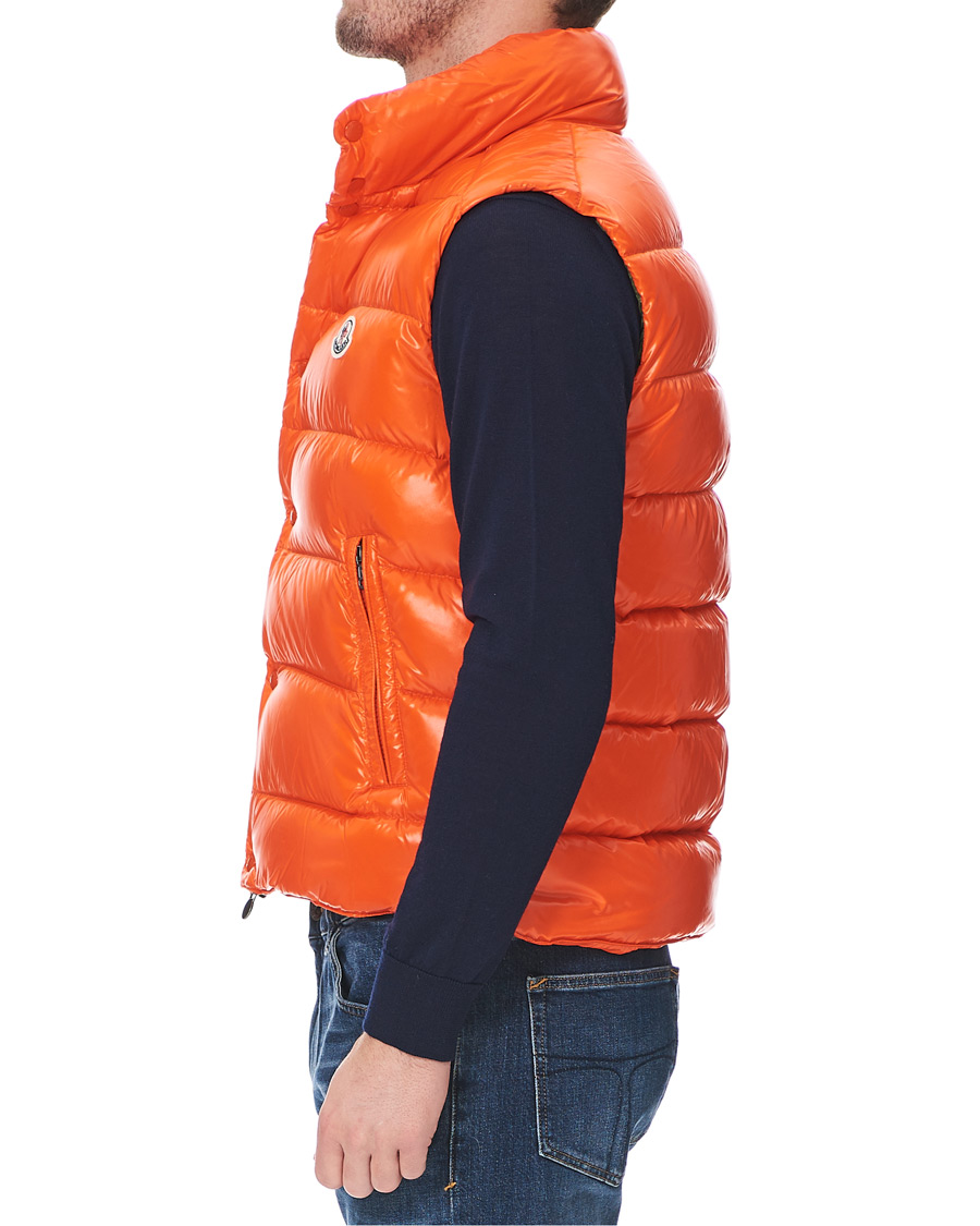 Homme | Manteaux Et Vestes | Moncler | Tib Down Gilet Orange