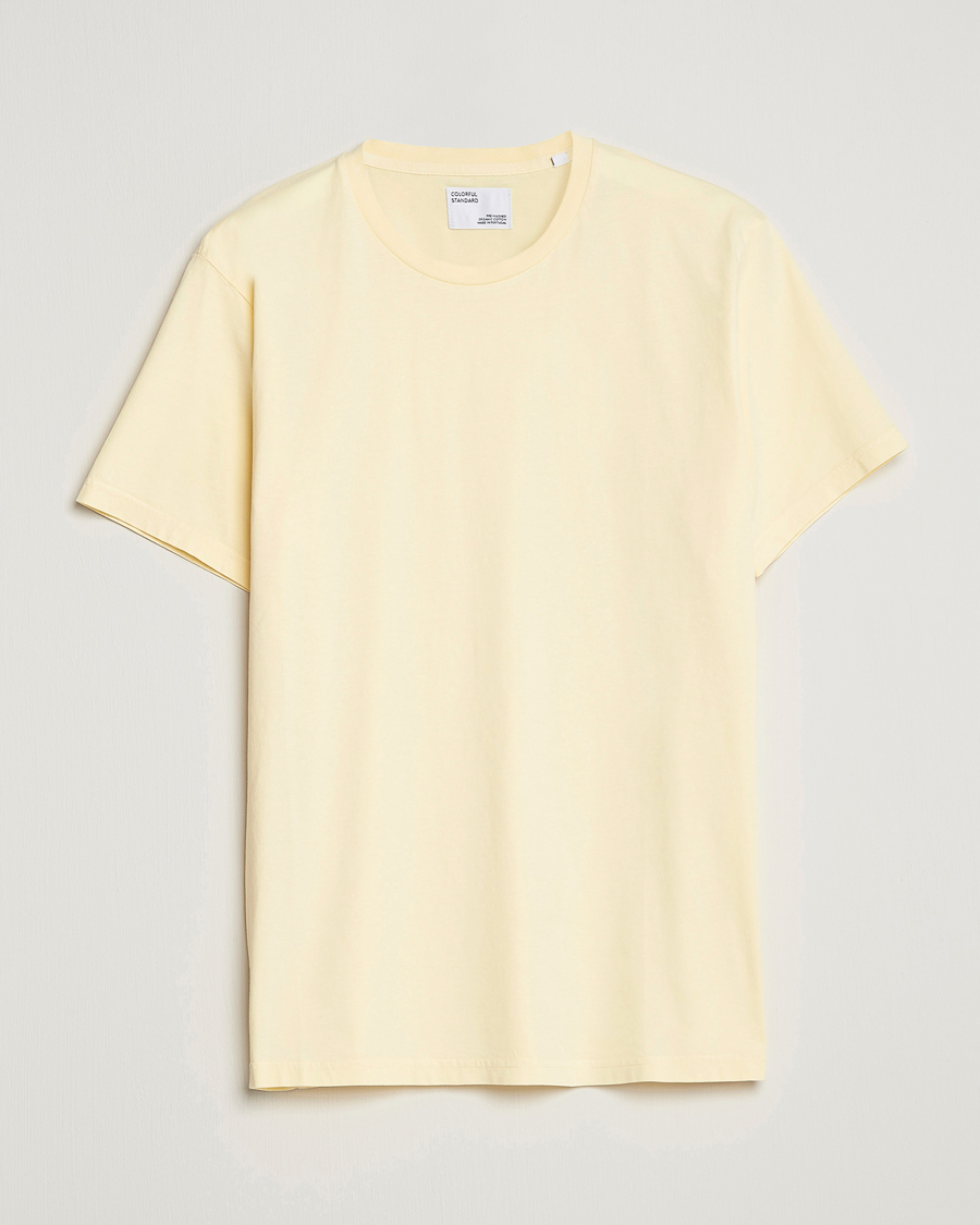 Homme | T-shirts | Colorful Standard | Classic Organic T-Shirt Soft Yellow