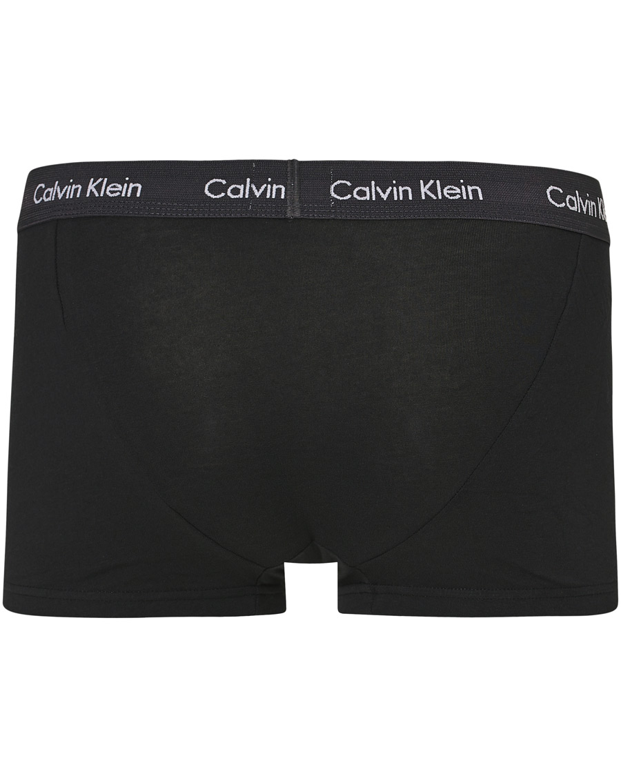Homme | Sous-Vêtements Et Chaussettes | Calvin Klein | Cotton Stretch 3-Pack Low Rise Trunk Black/Coral/Grey