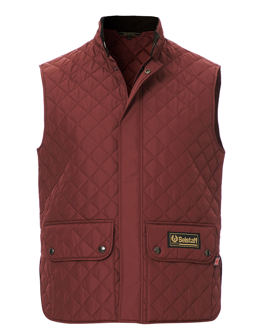 Homme | Manteaux Et Vestes | Belstaff | Waistcoat Quilted Burnished Red