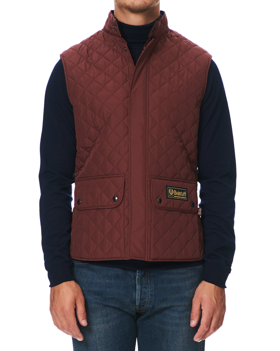 Homme | Manteaux Et Vestes | Belstaff | Waistcoat Quilted Burnished Red