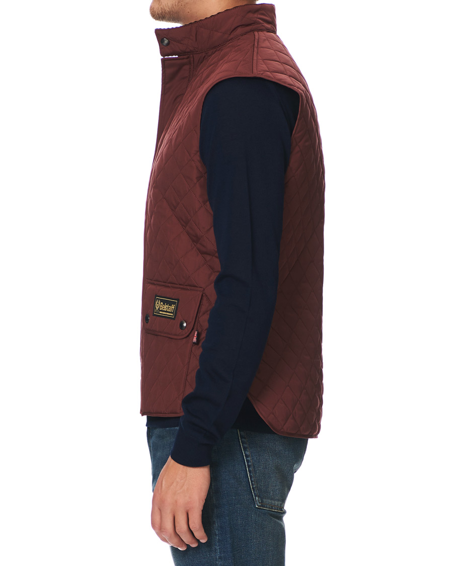 Homme | Manteaux Et Vestes | Belstaff | Waistcoat Quilted Burnished Red