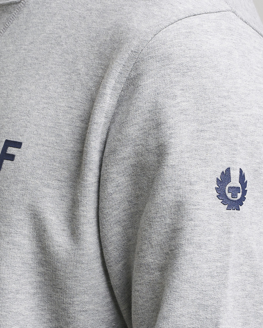 Homme | Pulls Et Tricots | Belstaff | 1924 Crew Neck Logo Sweat Grey Melange