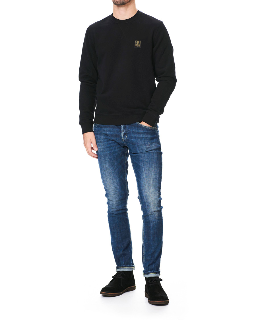 Homme | Pulls Et Tricots | Belstaff | Long Way Up Crew Neck Sweatshirt Black