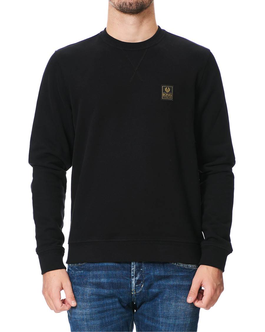 Homme | Pulls Et Tricots | Belstaff | Long Way Up Crew Neck Sweatshirt Black