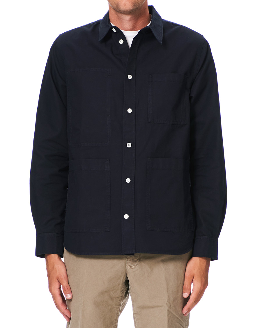 Homme | Chemises | Norse Projects | Thorsten Canvas Overshirt Dark Navy