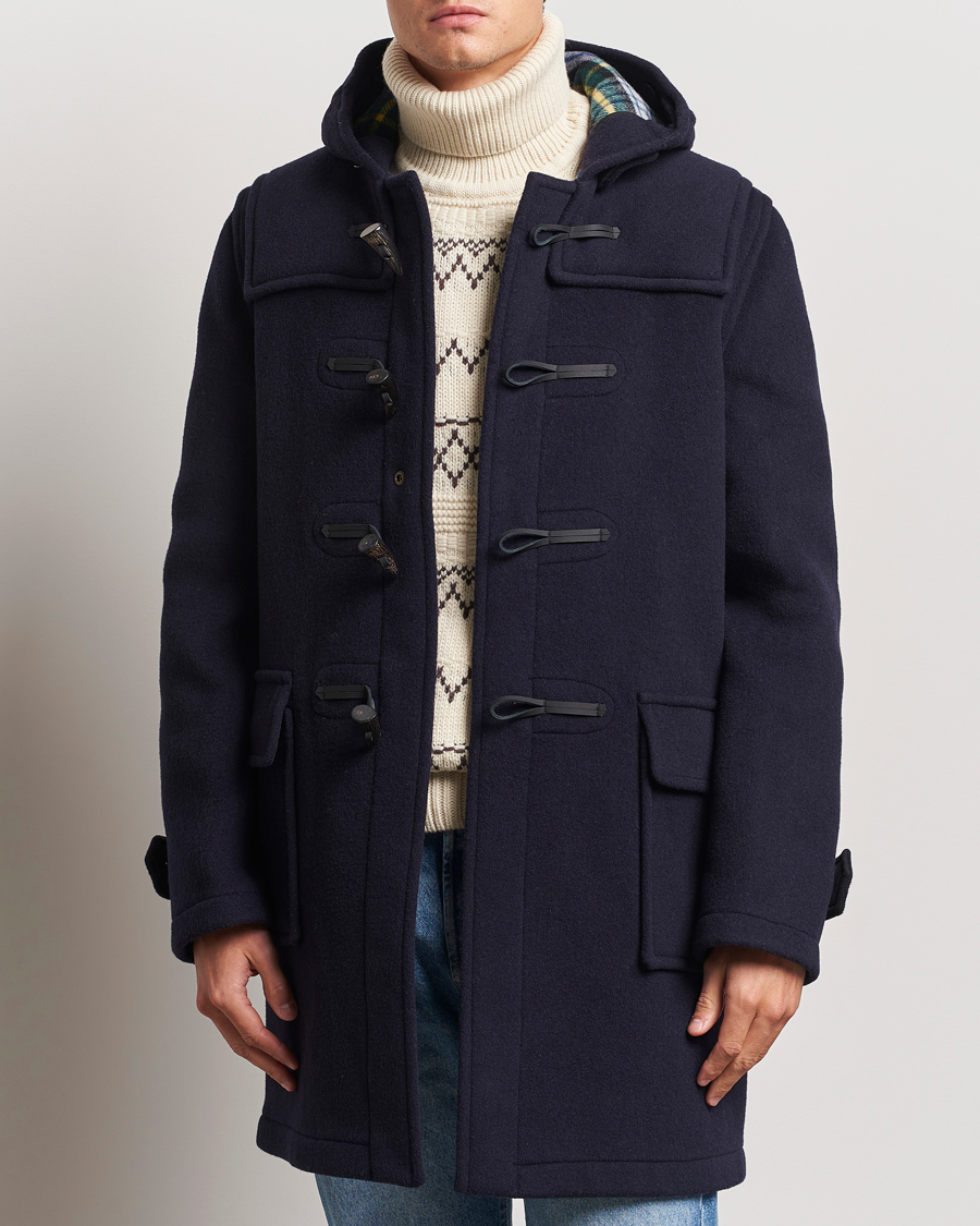 Homme | Manteaux Et Vestes | Gloverall | Morris Duffle Coat Navy/Dress Gordon
