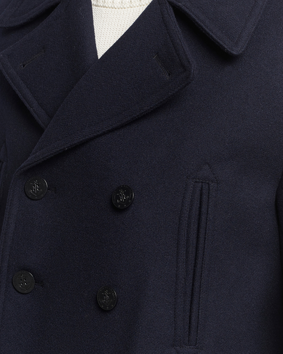 Homme | Manteaux Et Vestes | Gloverall | Churchill Reefer Peacoat Navy