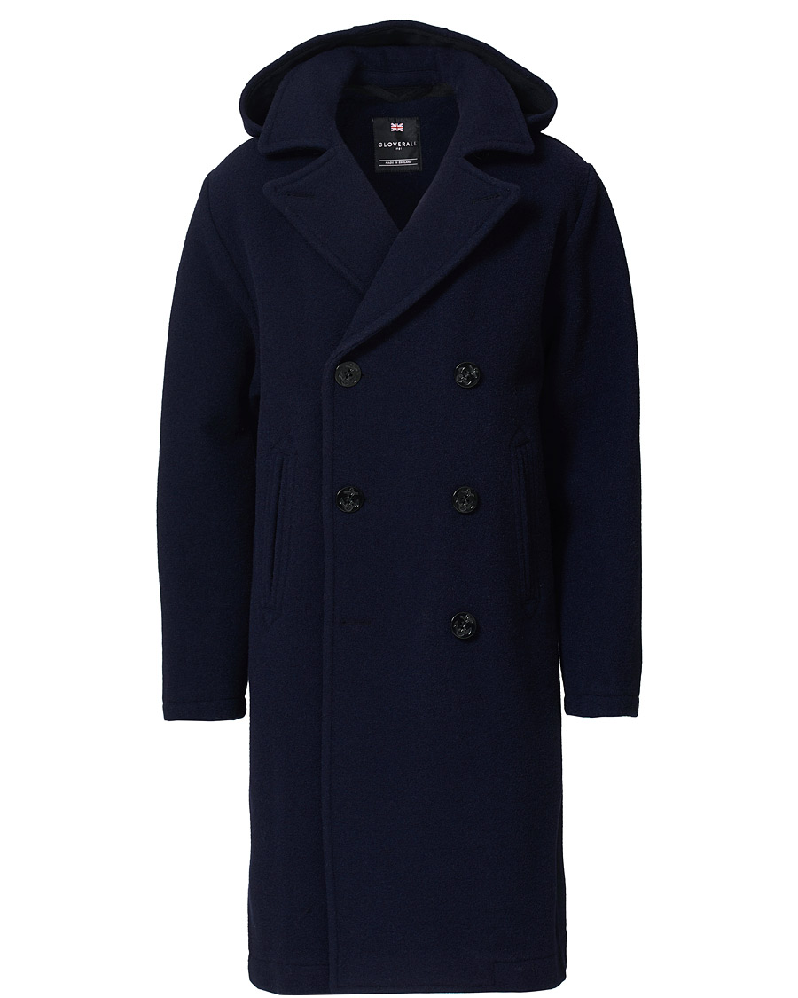 Homme | Manteaux Et Vestes | Gloverall | Shakelton Long Peacoat Navy