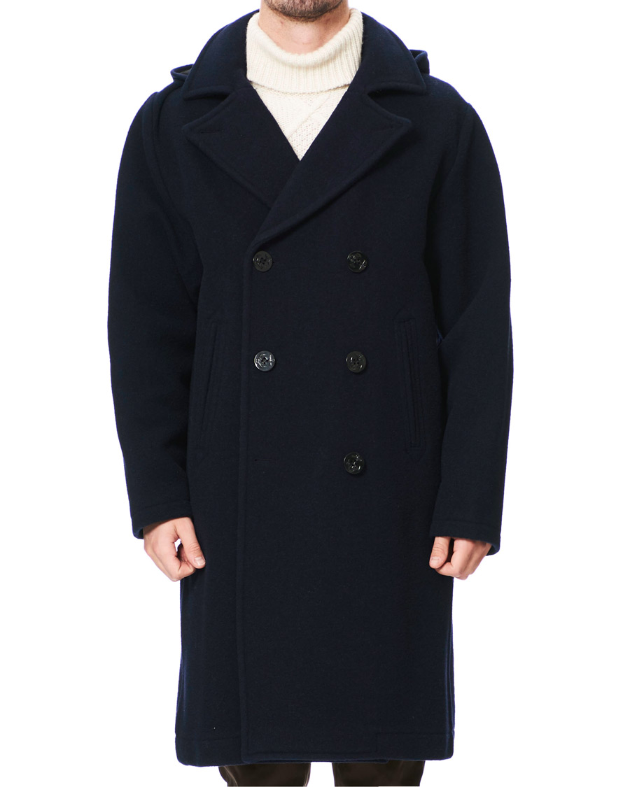 Homme | Manteaux Et Vestes | Gloverall | Shakelton Long Peacoat Navy