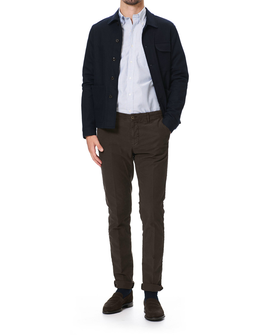 Homme | Chemises | Brooks Brothers | Regent Fit Supima Cotton Oxford Shirt White/Blue