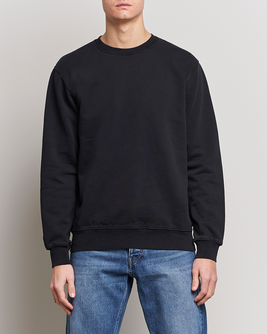 Homme | Sections | Colorful Standard | Classic Organic Crew Neck Sweat Deep Black