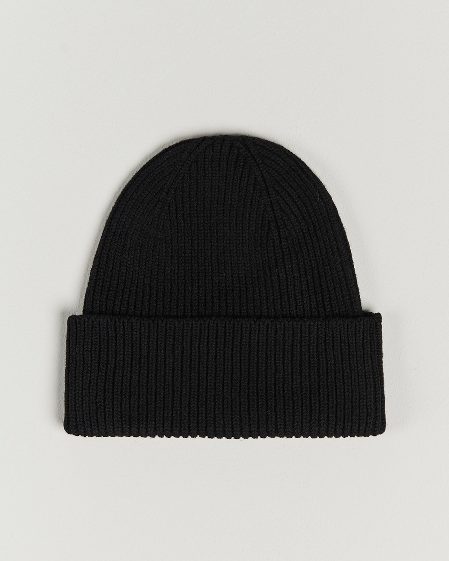 Homme | Bonnets | Colorful Standard | Merino Wool Beanie Deep Black