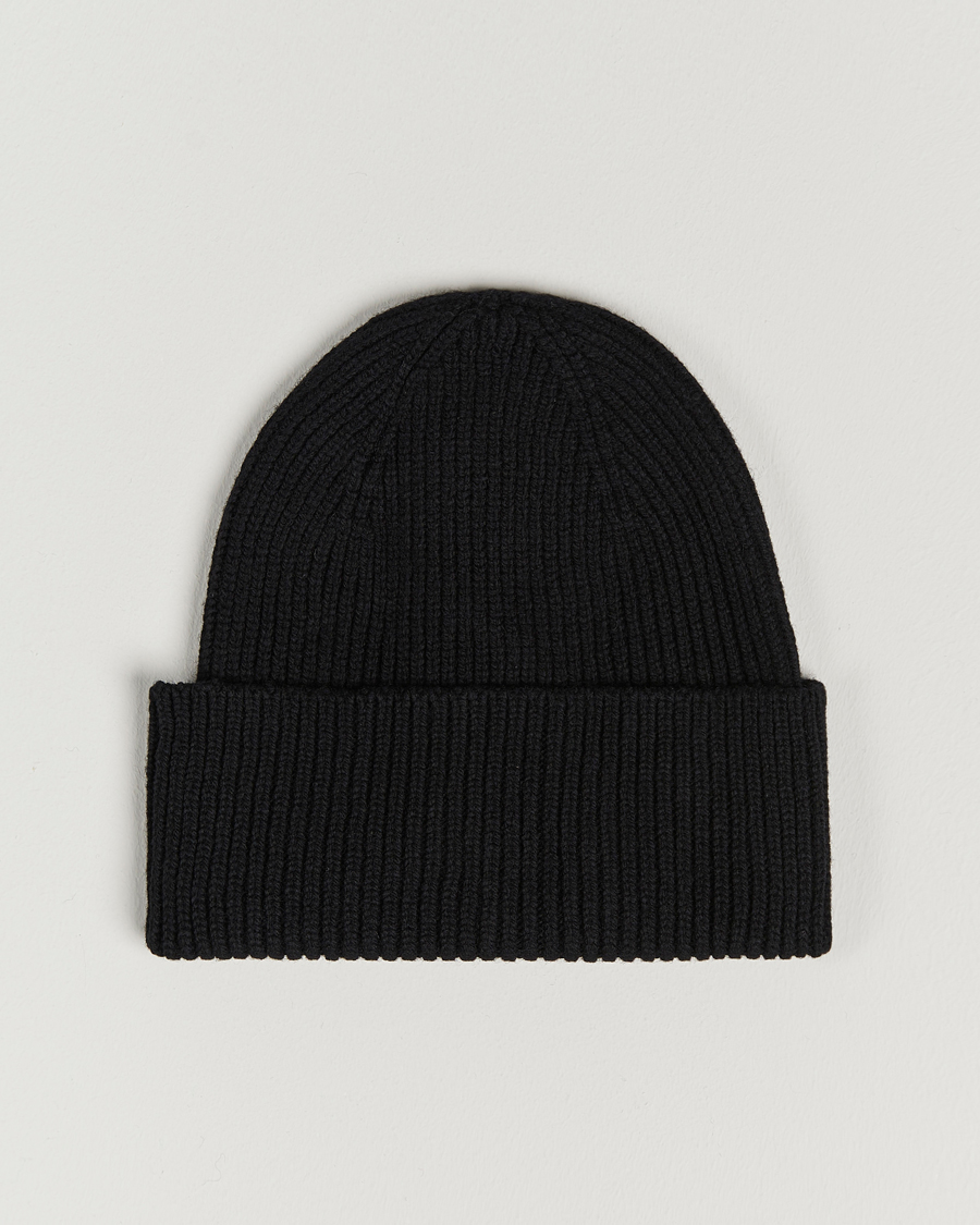 Homme | Bonnets | Colorful Standard | Merino Wool Beanie Deep Black