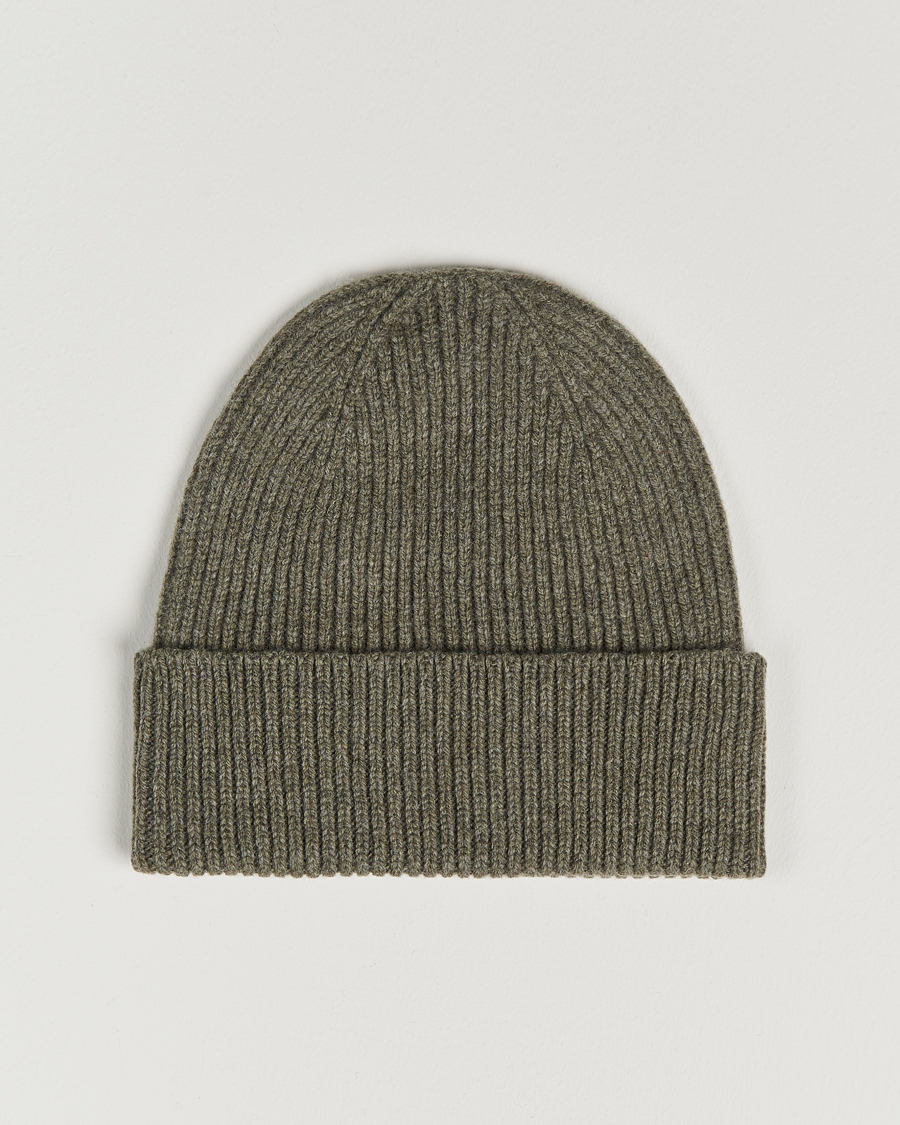 Homme | Bonnets | Colorful Standard | Merino Wool Beanie Dusty Olive