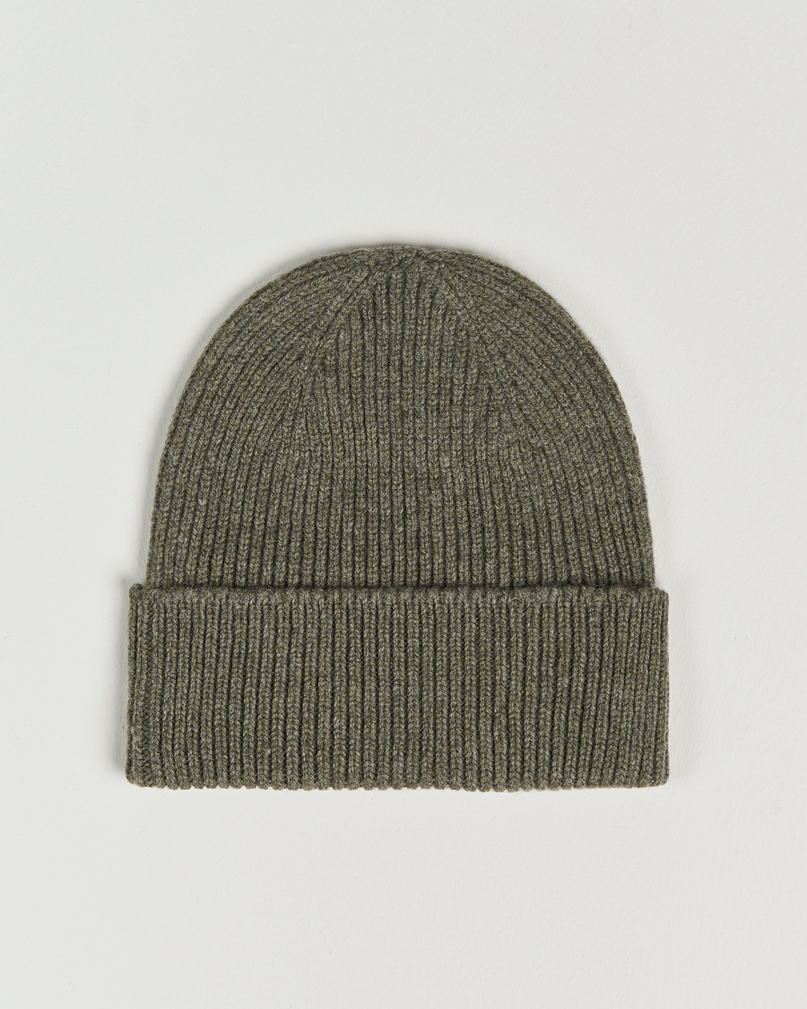 Homme | Bonnets | Colorful Standard | Merino Wool Beanie Dusty Olive
