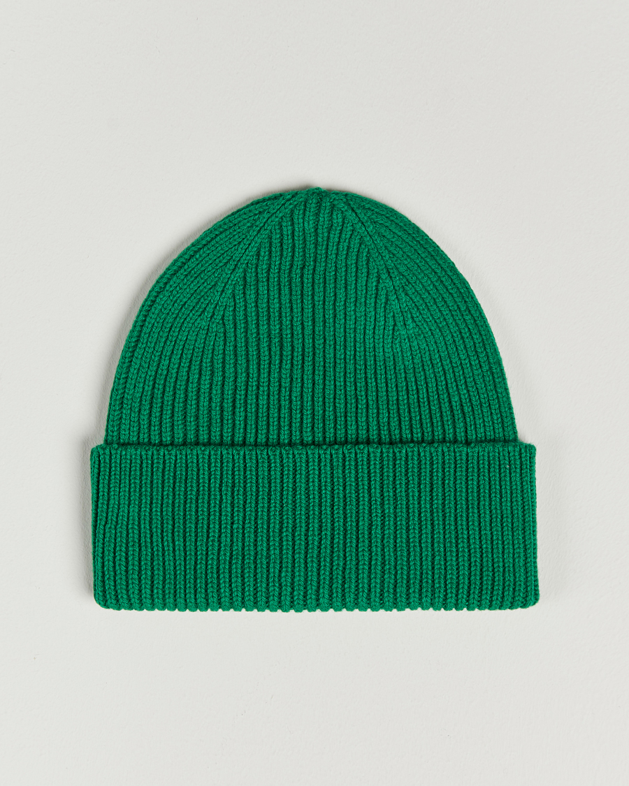 Homme | Bonnets | Colorful Standard | Merino Wool Beanie Kelly Green