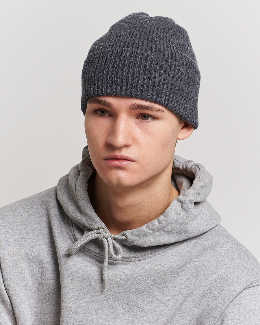 Homme | Bonnets | Colorful Standard | Merino Wool Beanie Lava Grey