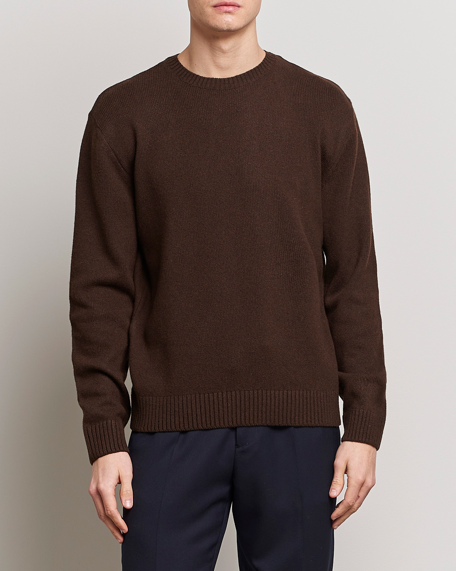 Homme | Contemporary Creators | Colorful Standard | Classic Merino Wool Crew Neck Coffee Brown