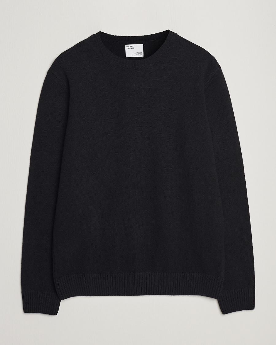 Homme | Pulls Et Tricots | Colorful Standard | Classic Merino Wool Crew Neck Deep Black