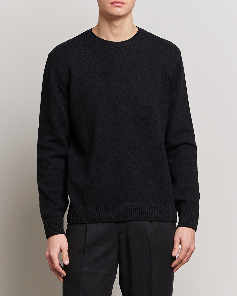 Homme | Sections | Colorful Standard | Classic Merino Wool Crew Neck Deep Black