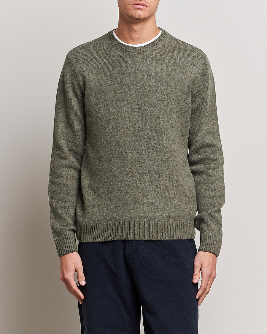 Homme |  | Colorful Standard | Classic Merino Wool Crew Neck Dusty Olive