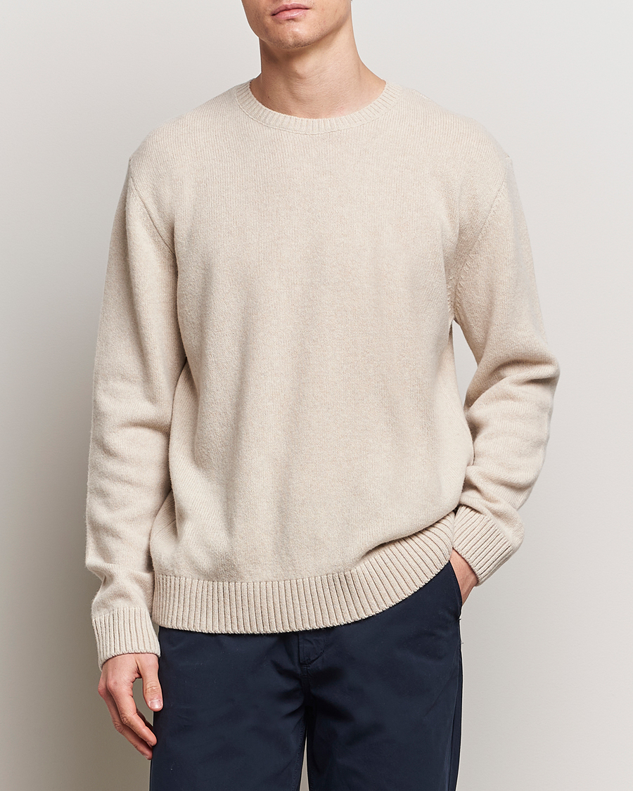 Homme |  | Colorful Standard | Classic Merino Wool Crew Neck Ivory White