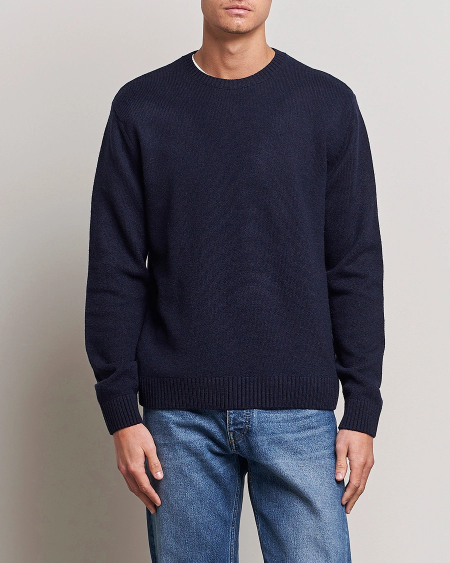 Homme | Pulls Tricotés | Colorful Standard | Classic Merino Wool Crew Neck Navy Blue