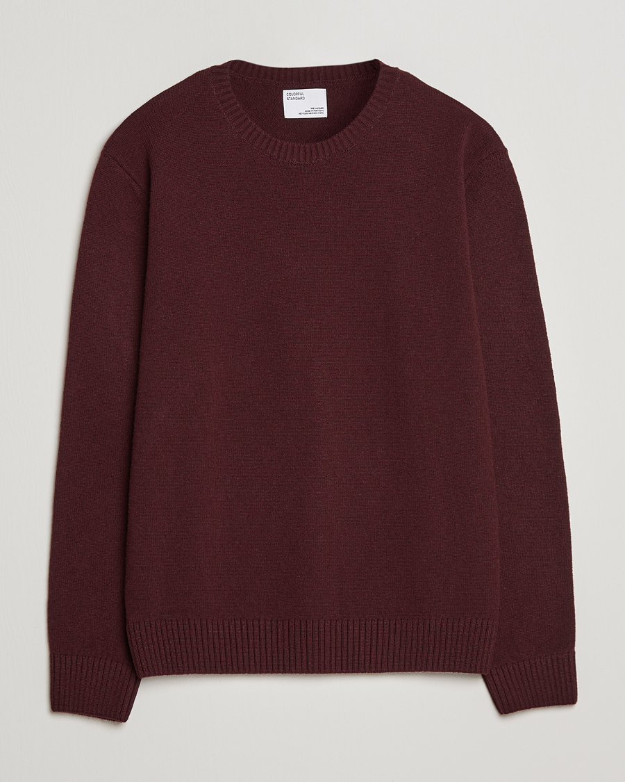 Homme | Pulls Et Tricots | Colorful Standard | Classic Merino Wool Crew Neck Oxblood Red