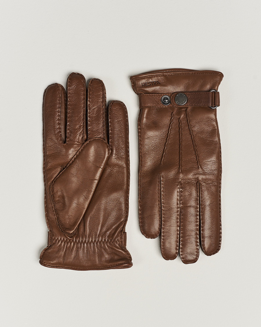 Homme | Gants | Hestra | Jake Wool Lined Buckle Glove Light Brown