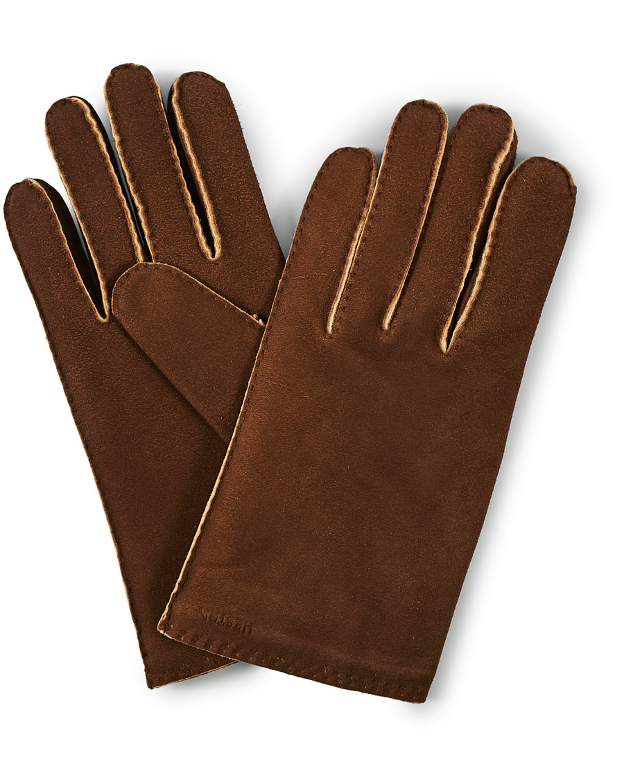 Homme | Hestra Philippe Chamoise Wool Lined Glove Brown | Hestra | Philippe Chamoise Wool Lined Glove Brown