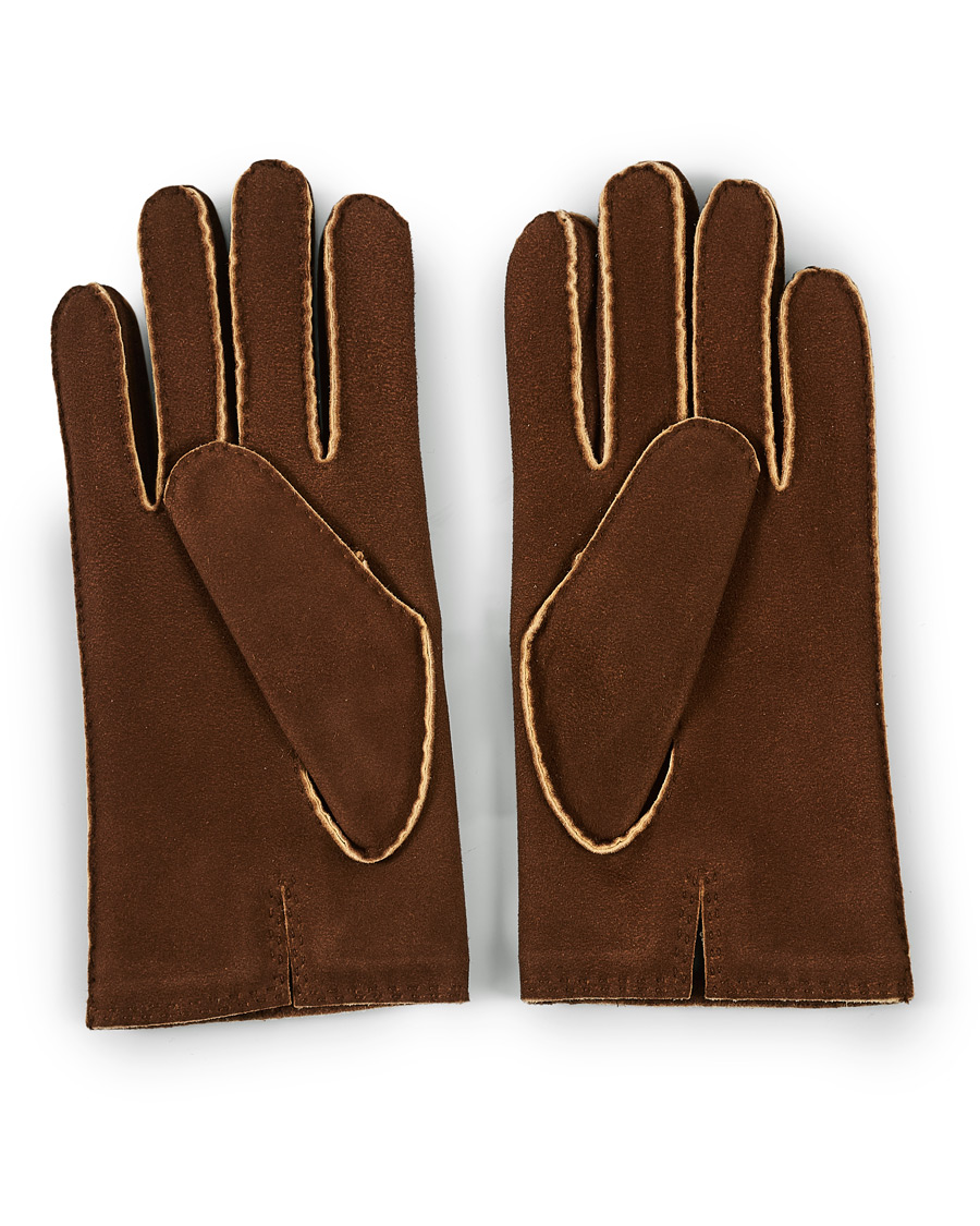 Homme | Hestra Philippe Chamoise Wool Lined Glove Brown | Hestra | Philippe Chamoise Wool Lined Glove Brown