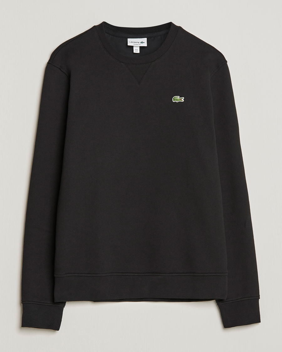 Homme | Pulls Et Tricots | Lacoste | Crew Neck Sweatshirt Black