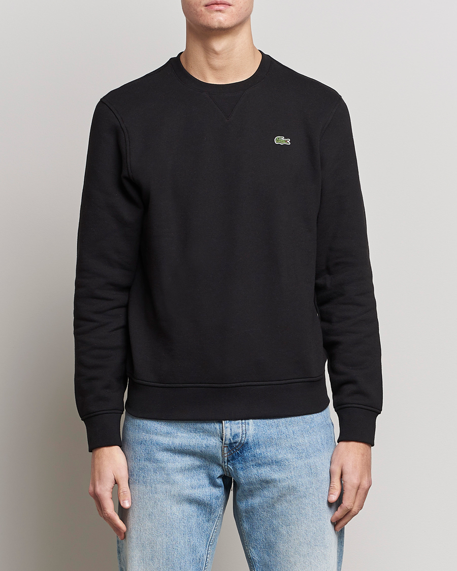 Homme | Pulls Et Tricots | Lacoste | Crew Neck Sweatshirt Black