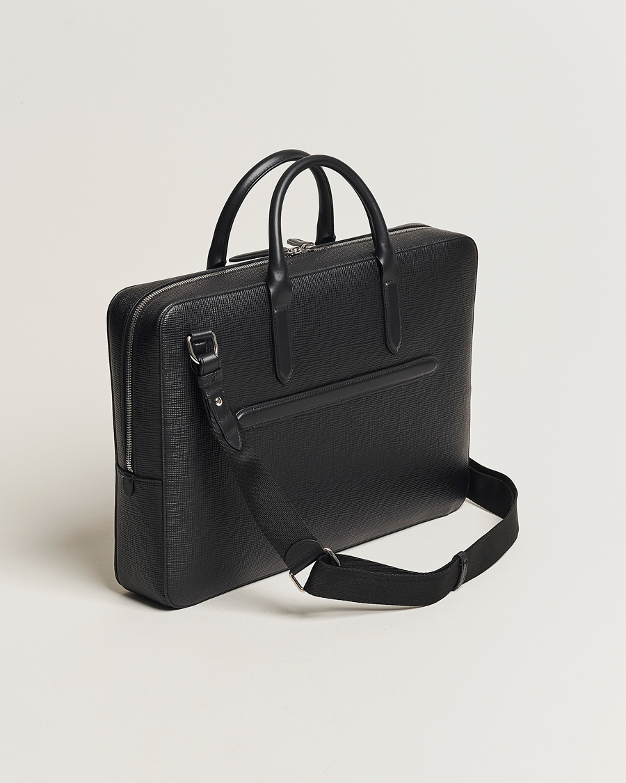 Homme | Sections | Smythson | Panama Lightweight Briefcase Black