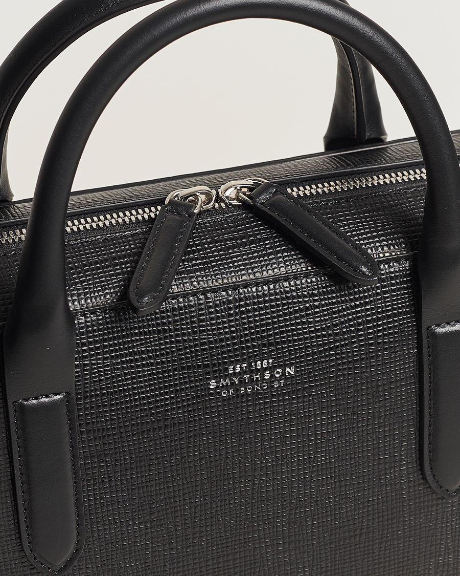 Homme | Smythson Panama Lightweight Briefcase Black | Smythson | Panama Lightweight Briefcase Black