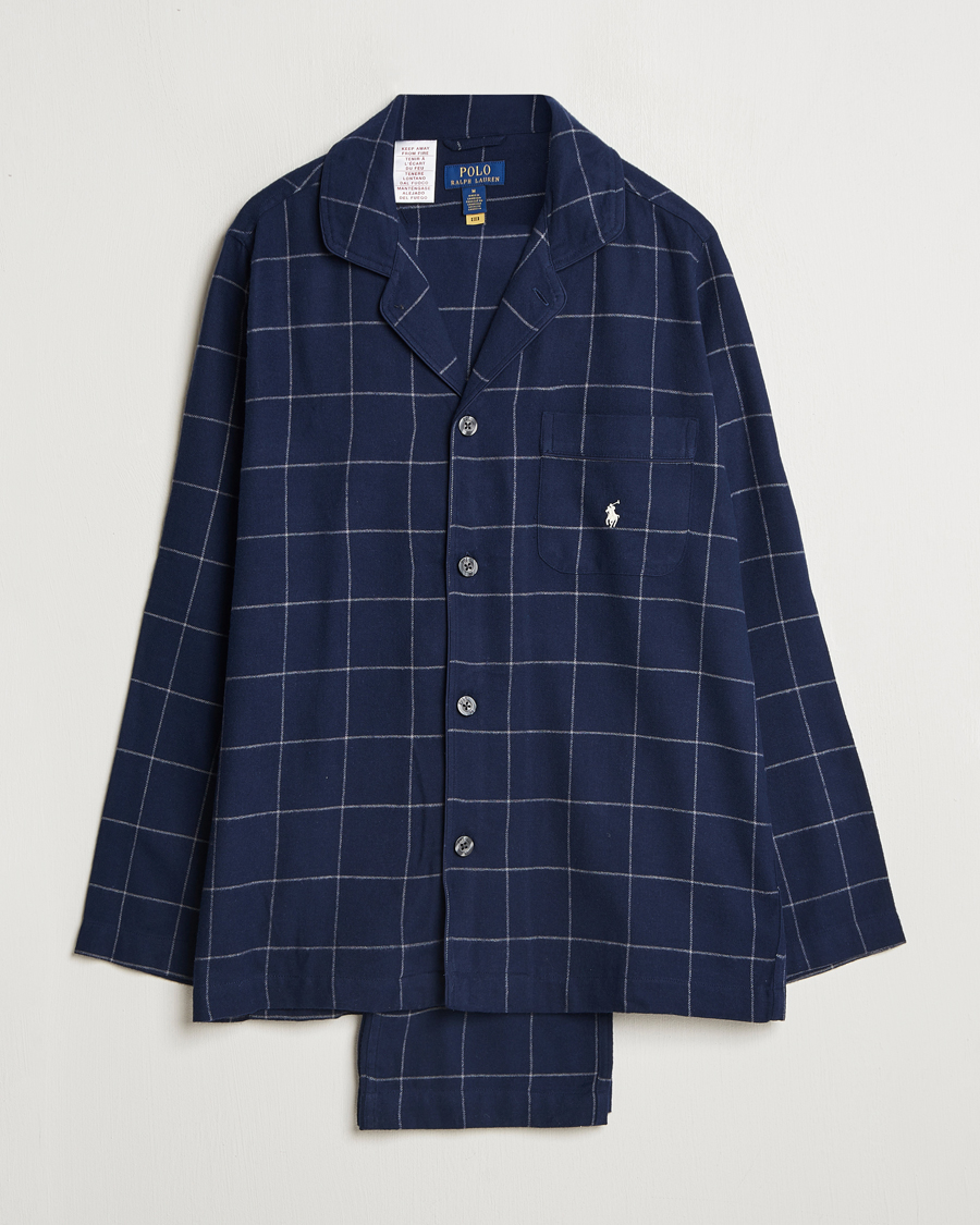 Homme | Peignoirs Et Pyjamas | Polo Ralph Lauren | Pyjama Set Navy Windowpane