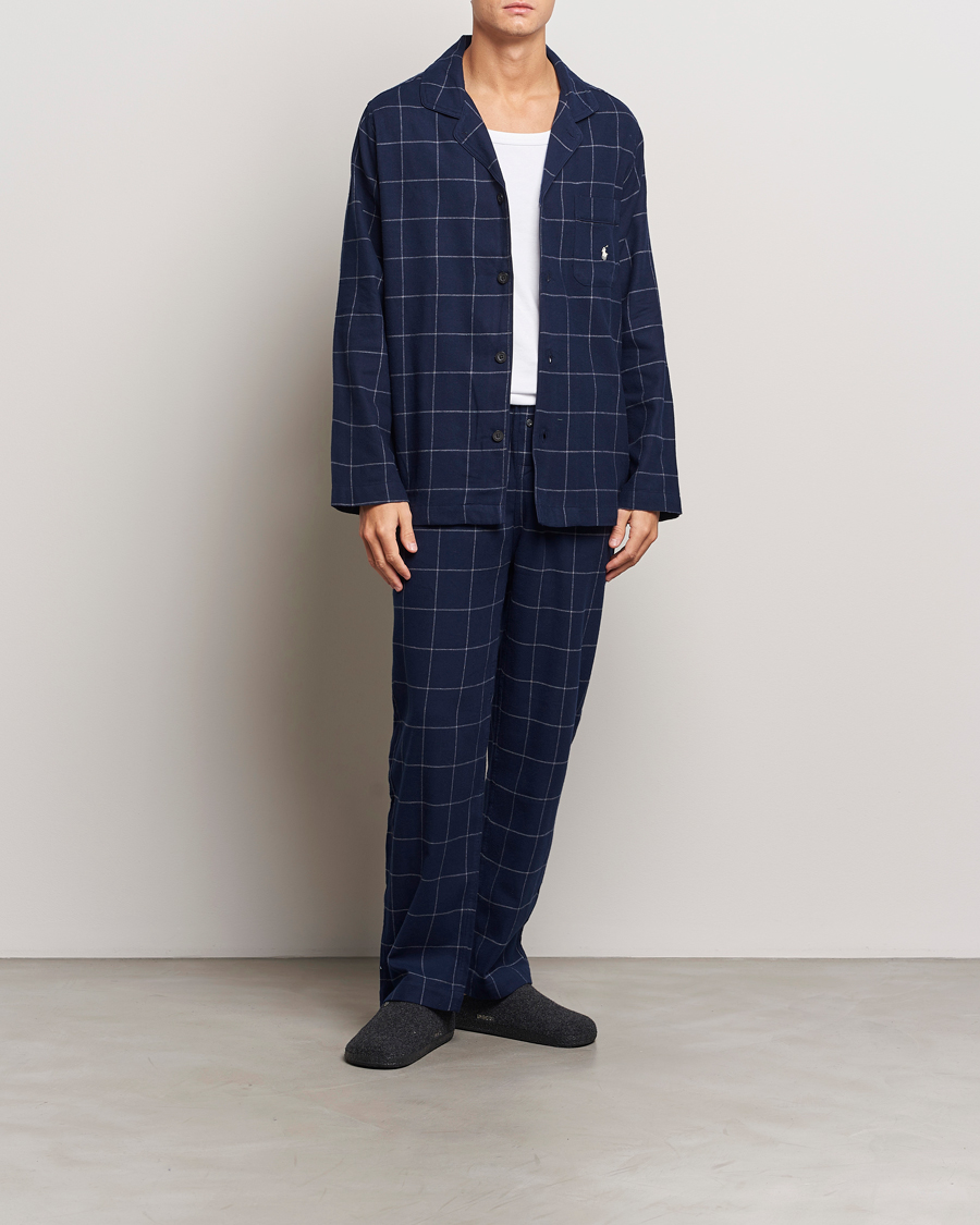 Homme | Peignoirs Et Pyjamas | Polo Ralph Lauren | Pyjama Set Navy Windowpane