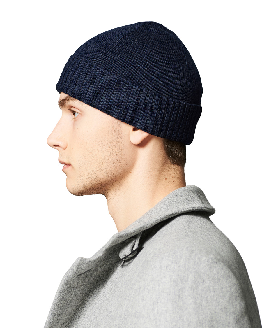 Homme | Polo Ralph Lauren Merino Wool Beanie Piper Navy | Polo Ralph Lauren | Merino Wool Beanie Piper Navy