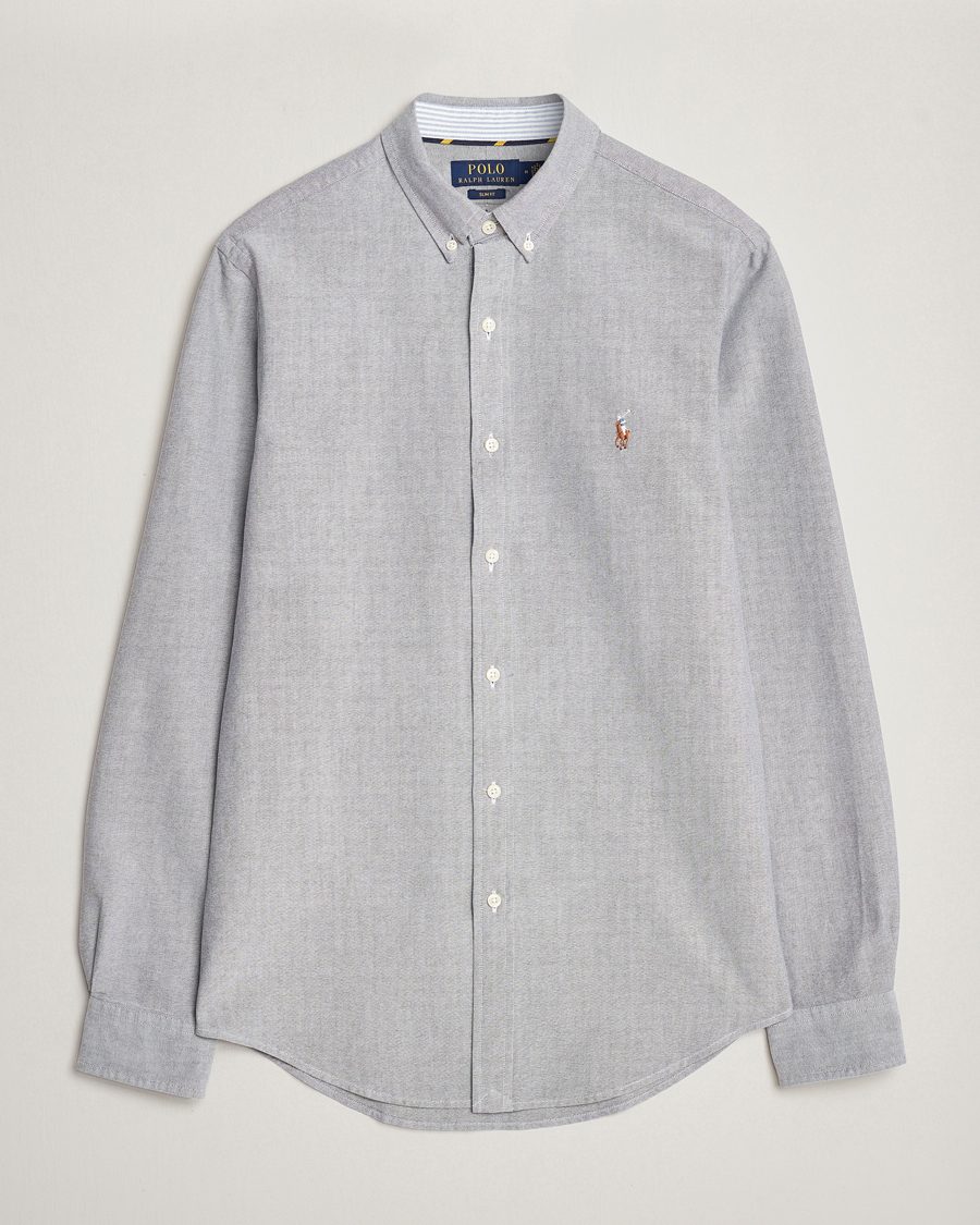 Homme | Chemises | Polo Ralph Lauren | Slim Fit Oxford Button Down Shirt Slate
