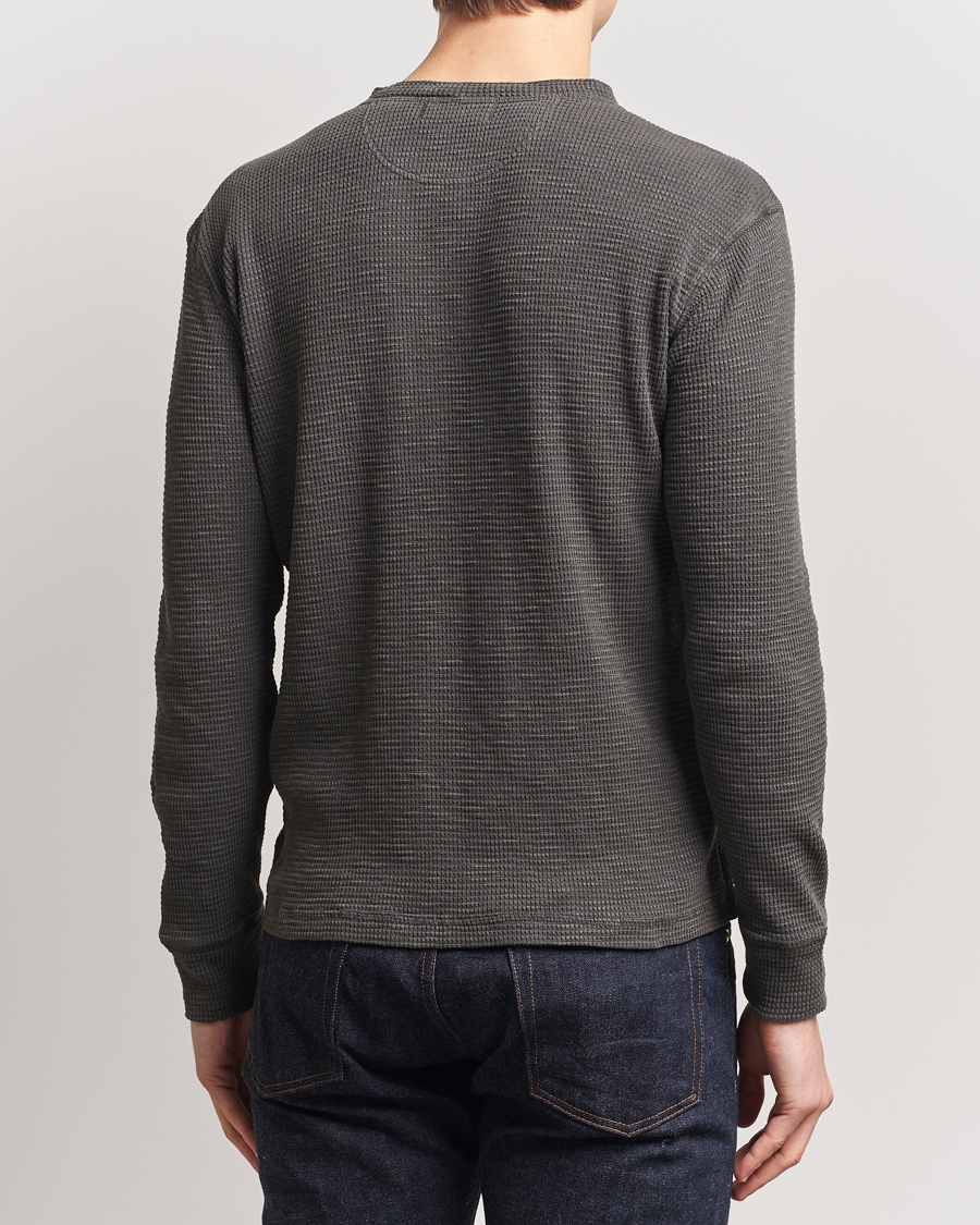Homme | Pulls Et Tricots | RRL | Long Sleeve Henley Faded Black