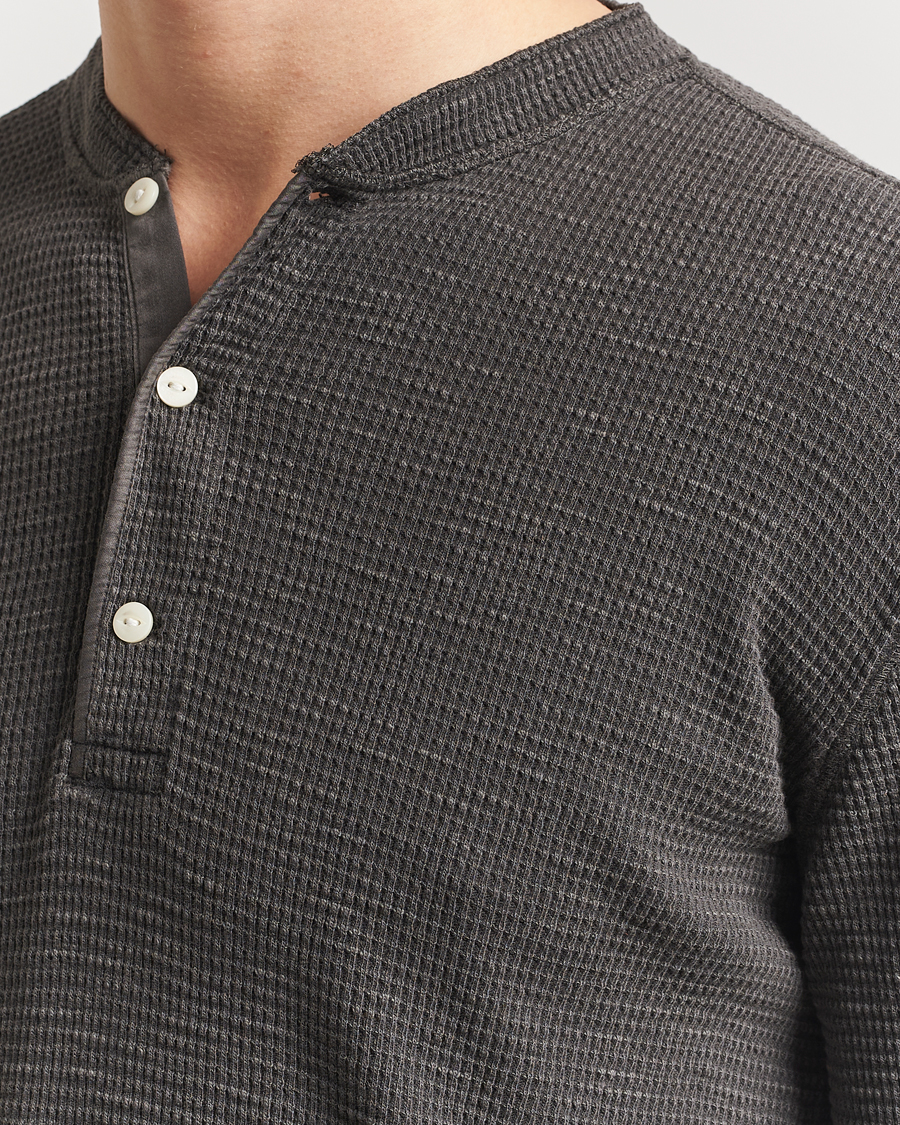 Homme | Pulls Et Tricots | RRL | Long Sleeve Henley Faded Black