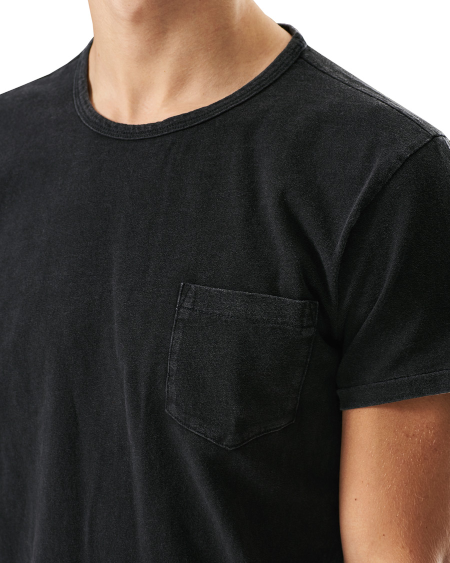 Homme | T-shirts | RRL | Washed Pocket Tee Black Indigo