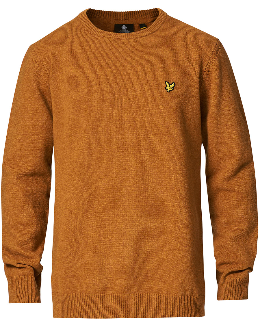 Homme | Pulls Et Tricots | Lyle & Scott | Lambswool Crew Neck Pullover Caramel Marl