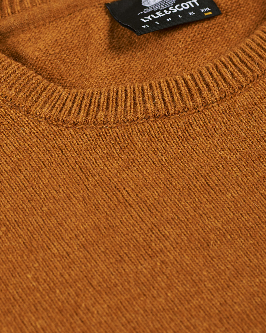 Homme | Pulls Et Tricots | Lyle & Scott | Lambswool Crew Neck Pullover Caramel Marl