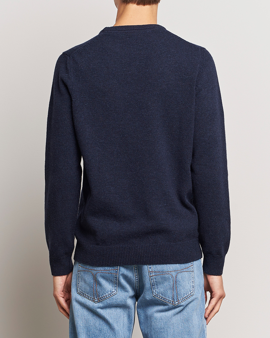 Homme | Pulls Et Tricots | Lyle & Scott | Lambswool Crew Neck Pullover Dark Navy Marl