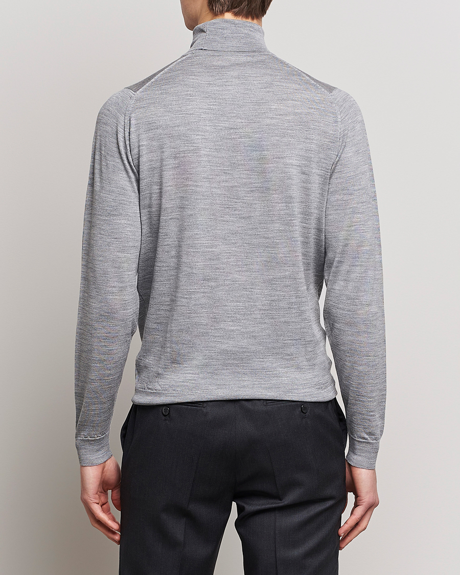 Homme | Pulls Et Tricots | John Smedley | Cherwell Extra Fine Merino Rollneck Silver