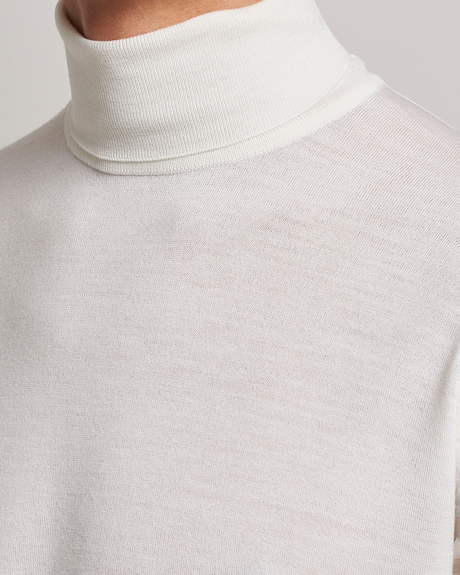 Homme | Pulls Et Tricots | John Smedley | Cherwell Extra Fine Merino Rollneck Snow White