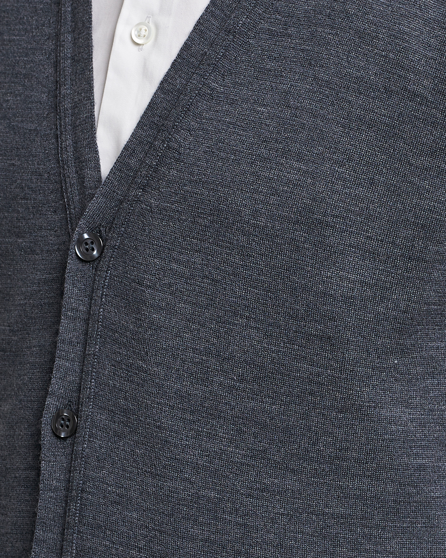 Homme | Pulls Et Tricots | John Smedley | Huntswood Slim Fit Waistcoat Charcoal