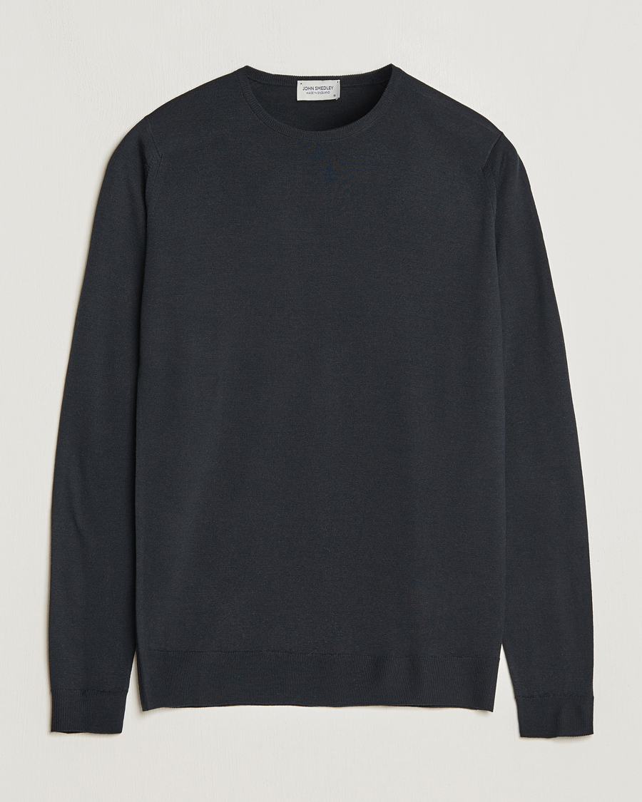 Homme | Pulls Et Tricots | John Smedley | Lundy Extra Fine Merino Crew Neck Black